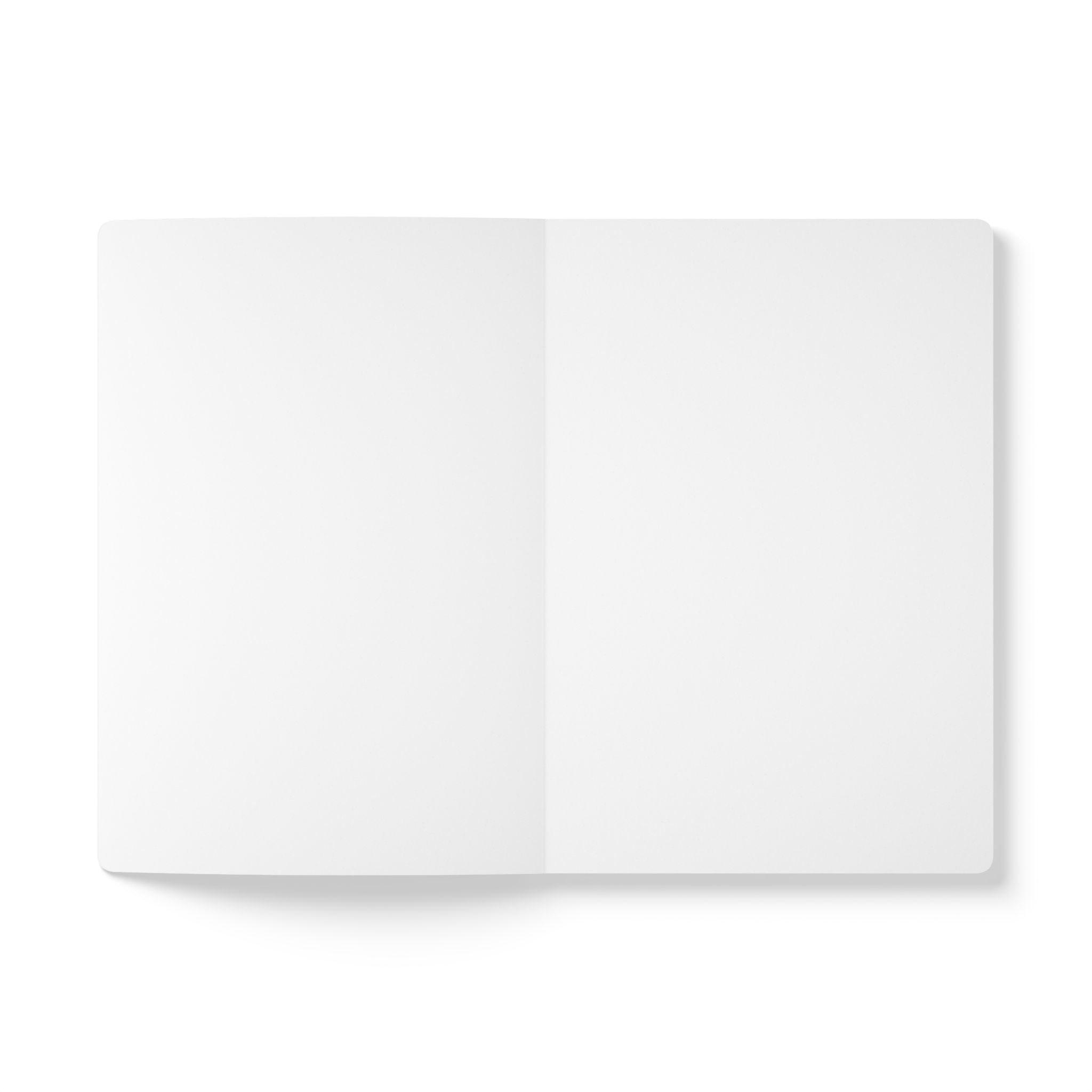 Cow Sketch Softcover Journal — "I can do all things" Inspirational Christian Notebook