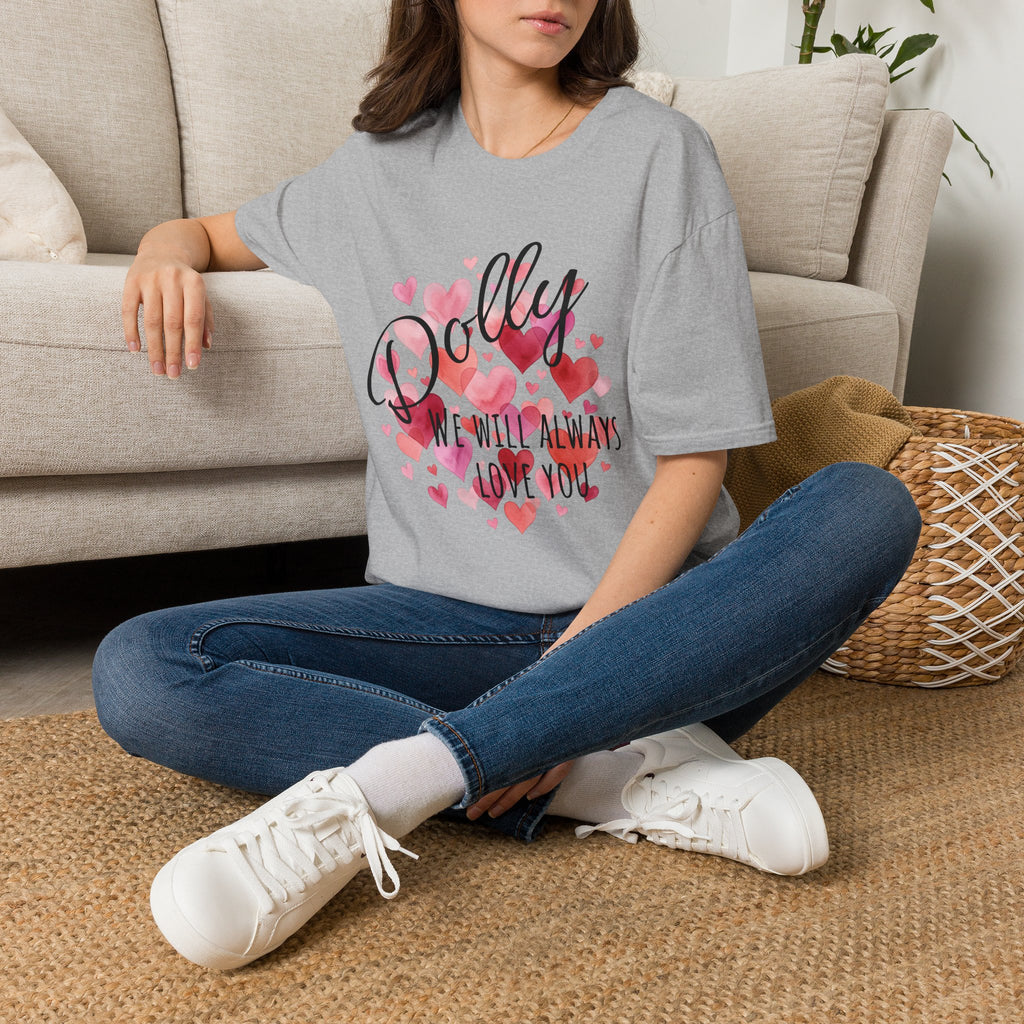 Dolly Pink Script T‑Shirt — 'Dolly' Cute Retro Graphic Top (We Will Always)