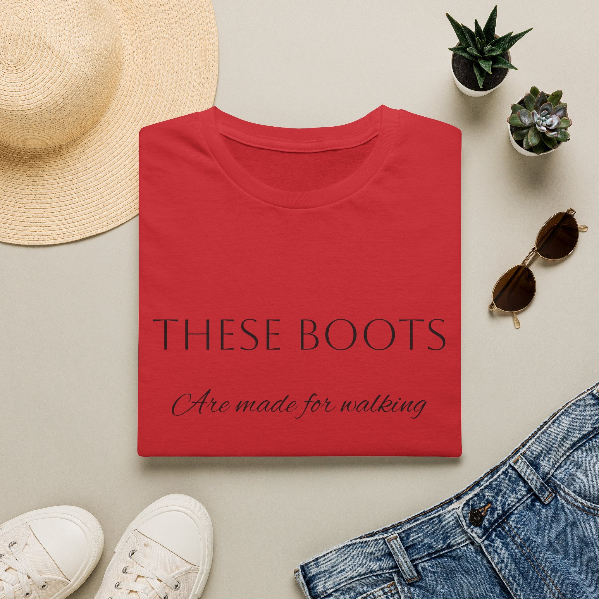 These Boots Are Made for Walking T-Shirt — Faith Cowboy Boot Graphic Tee