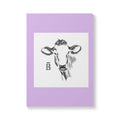 Cow Sketch Softcover Journal — "I can do all things" Inspirational Christian Notebook