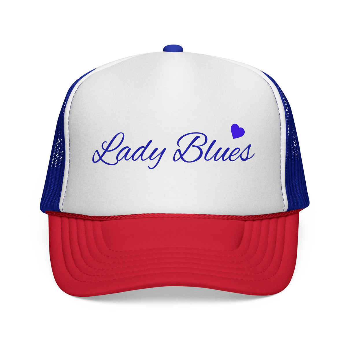 "Lady Blues" Script Mesh Baseball Hat