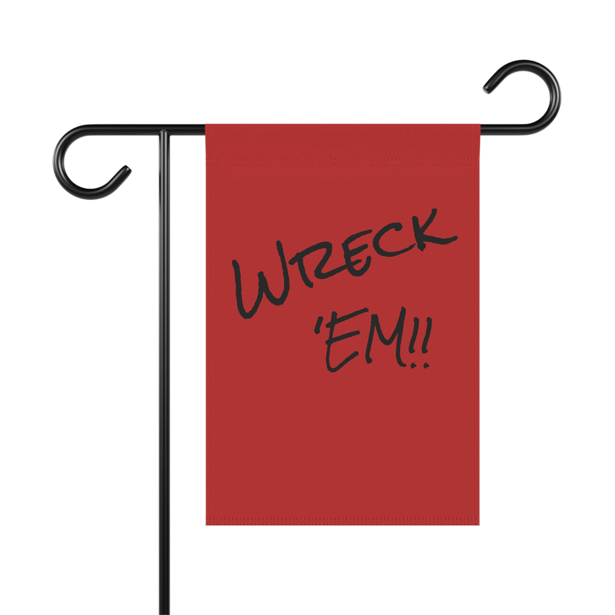 Wreck 'Em!! Garden Flag — Aggie Spirit Red House Banner