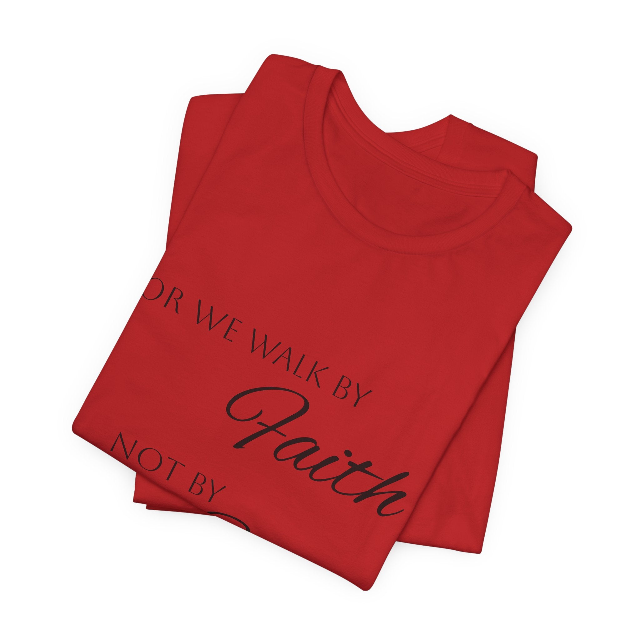 Faith Over Sight T-Shirt — 2 Corinthians 5:7 Inspirational Christian Tee