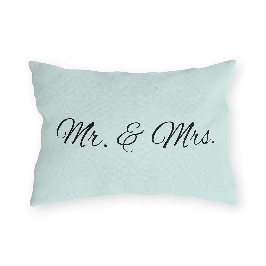 Outdoor Pillow — "Home Sweet Home" Monochrome Decorative Cushion for Porch & Patio
