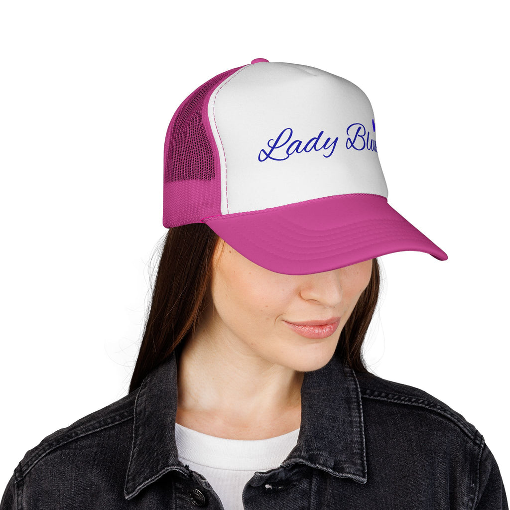 "Lady Blues" Script Mesh Baseball Hat
