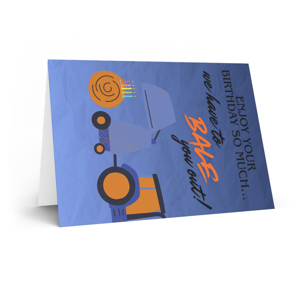 Birthday Card — 'Enjoy your Birthday!' Funny Tractor Farm Greeting Card
