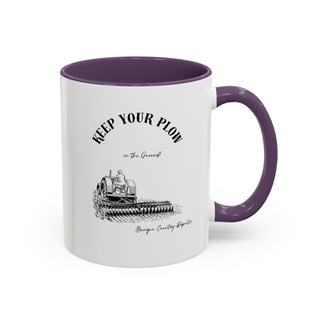Keep Your Plow Coffee Mug — Vintage Tractor Farm Lover Accent Mug