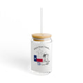 She's From Texas Sipper Glass – 16oz Texas Flag & Boots Straw Tumbler