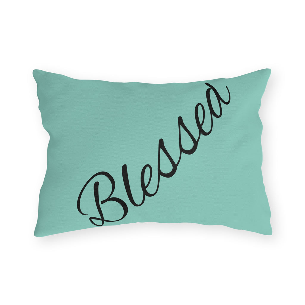 Outdoor Pillow — "Home Sweet Home" Monochrome Decorative Cushion for Porch & Patio