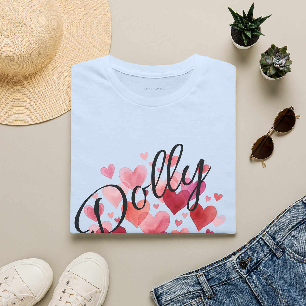 Dolly Pink Script T‑Shirt — 'Dolly' Cute Retro Graphic Top (We Will Always)
