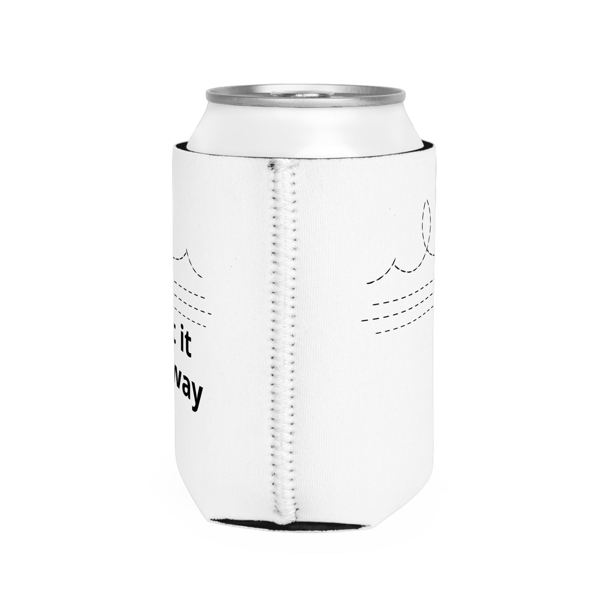 Can Cooler Sleeve - Minimal Wave Stitch Design Koozie