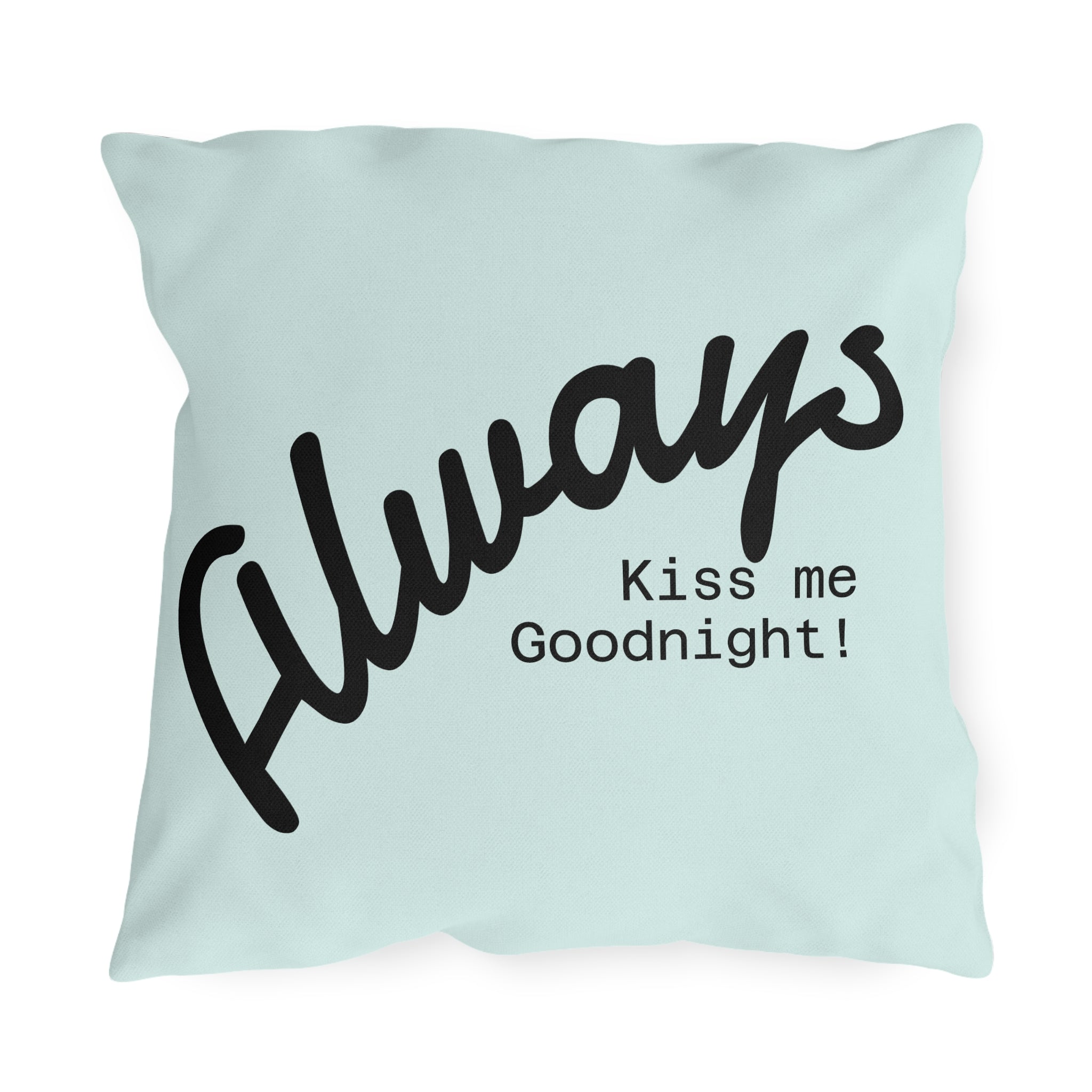Outdoor Pillow — "Home Sweet Home" Monochrome Decorative Cushion for Porch & Patio