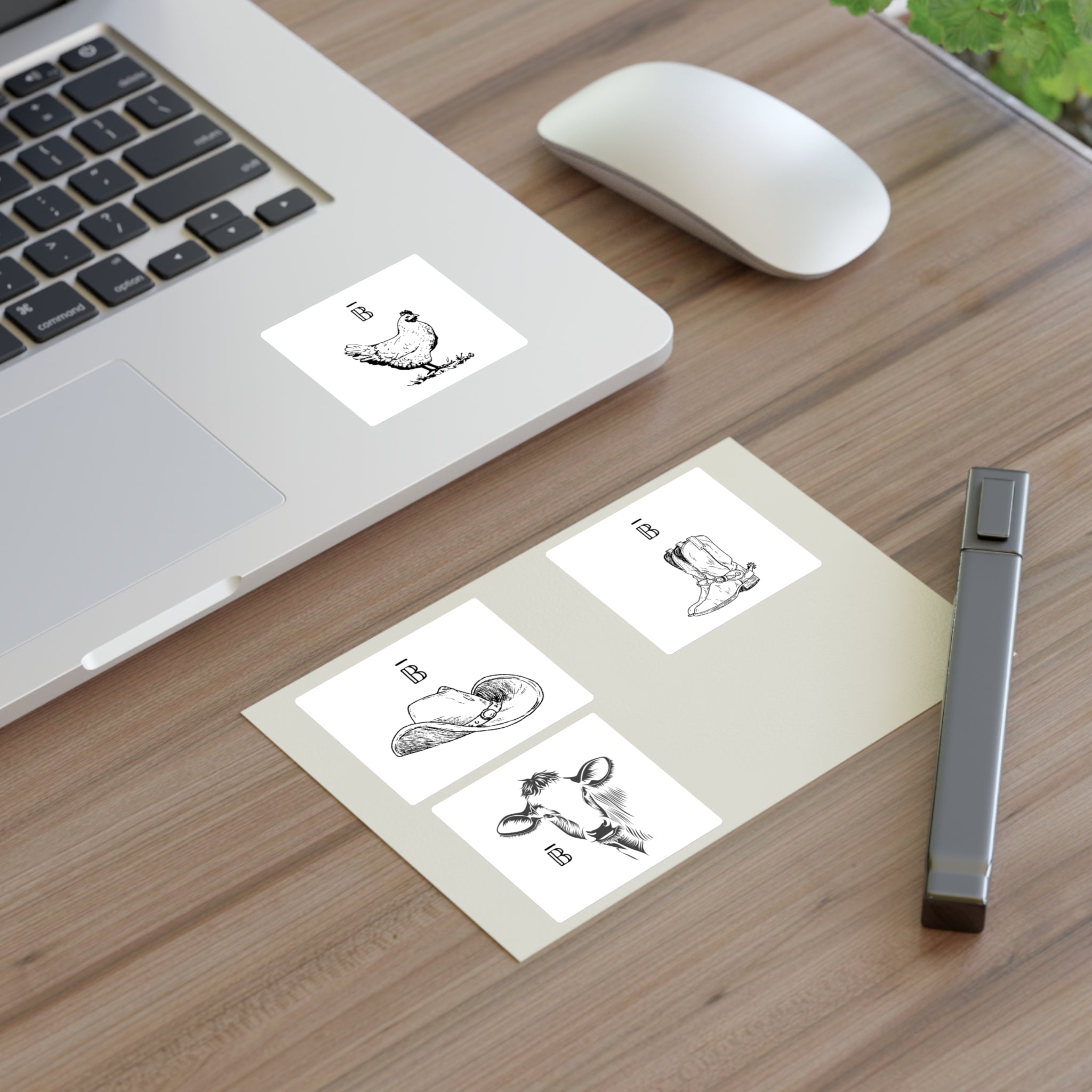 Cowboy Hat Sticker Sheet — Vintage Western Decal Pack