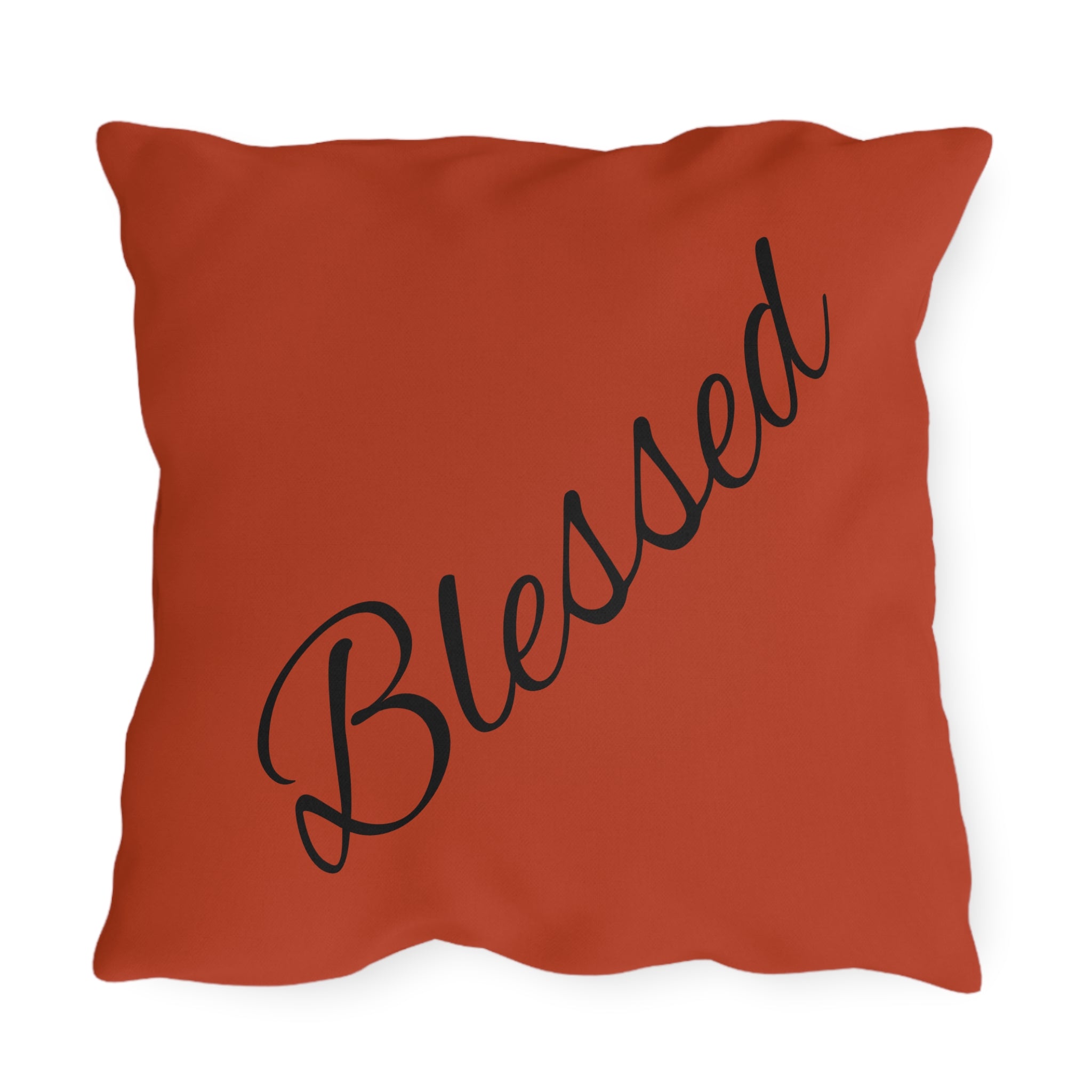 Outdoor Pillow — "Home Sweet Home" Monochrome Decorative Cushion for Porch & Patio