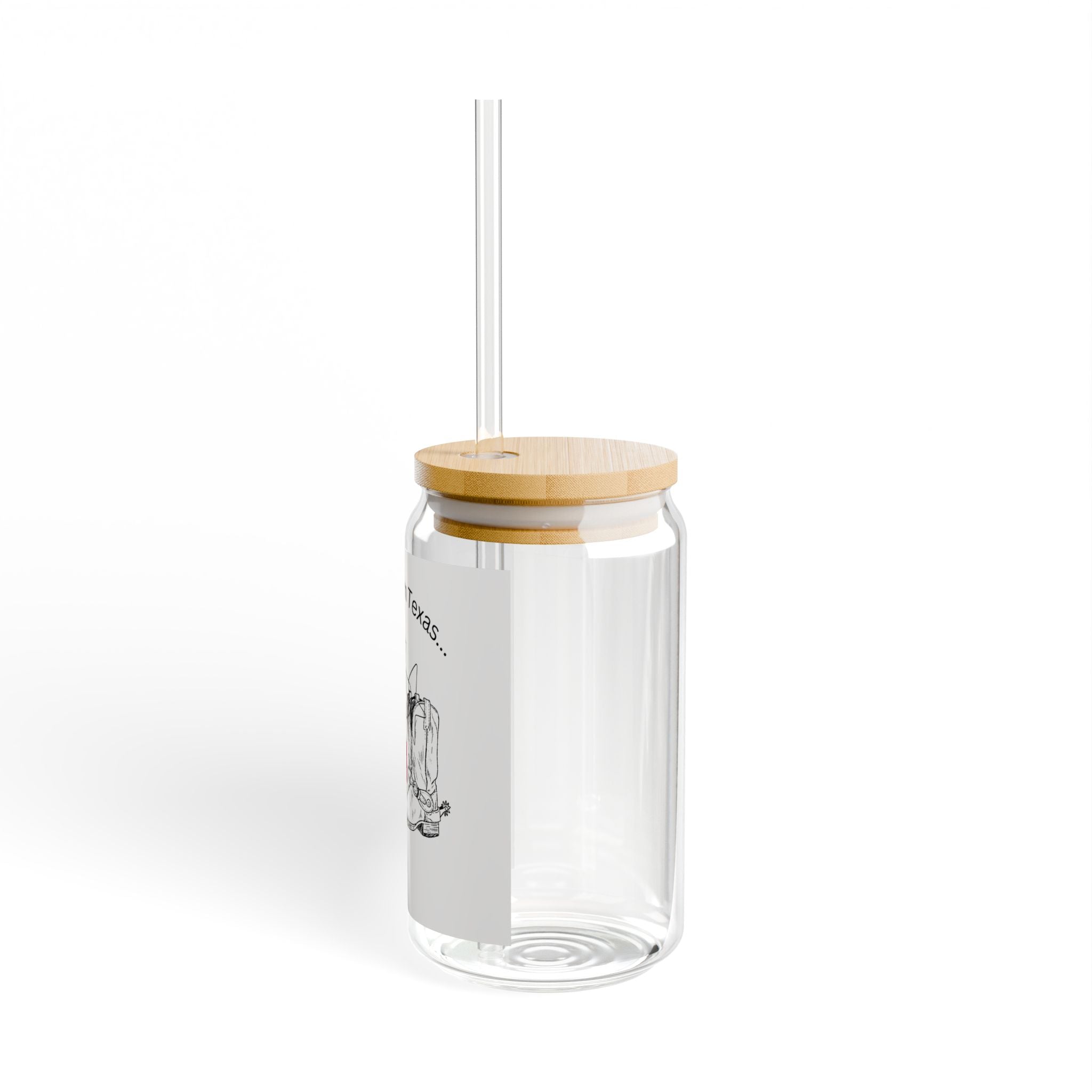 She's From Texas Sipper Glass – 16oz Texas Flag & Boots Straw Tumbler