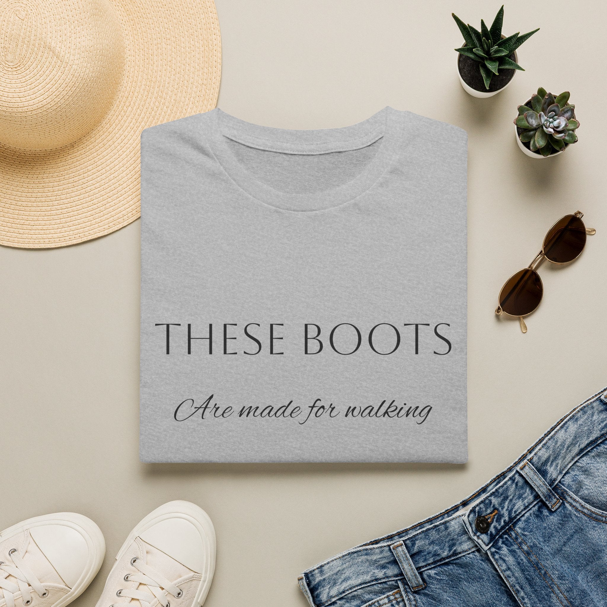 These Boots Are Made for Walking T-Shirt — Faith Cowboy Boot Graphic Tee