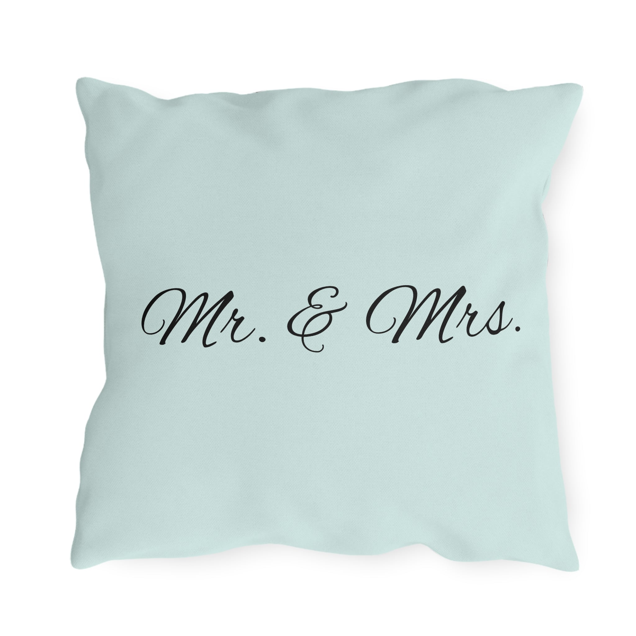 Outdoor Pillow — "Home Sweet Home" Monochrome Decorative Cushion for Porch & Patio