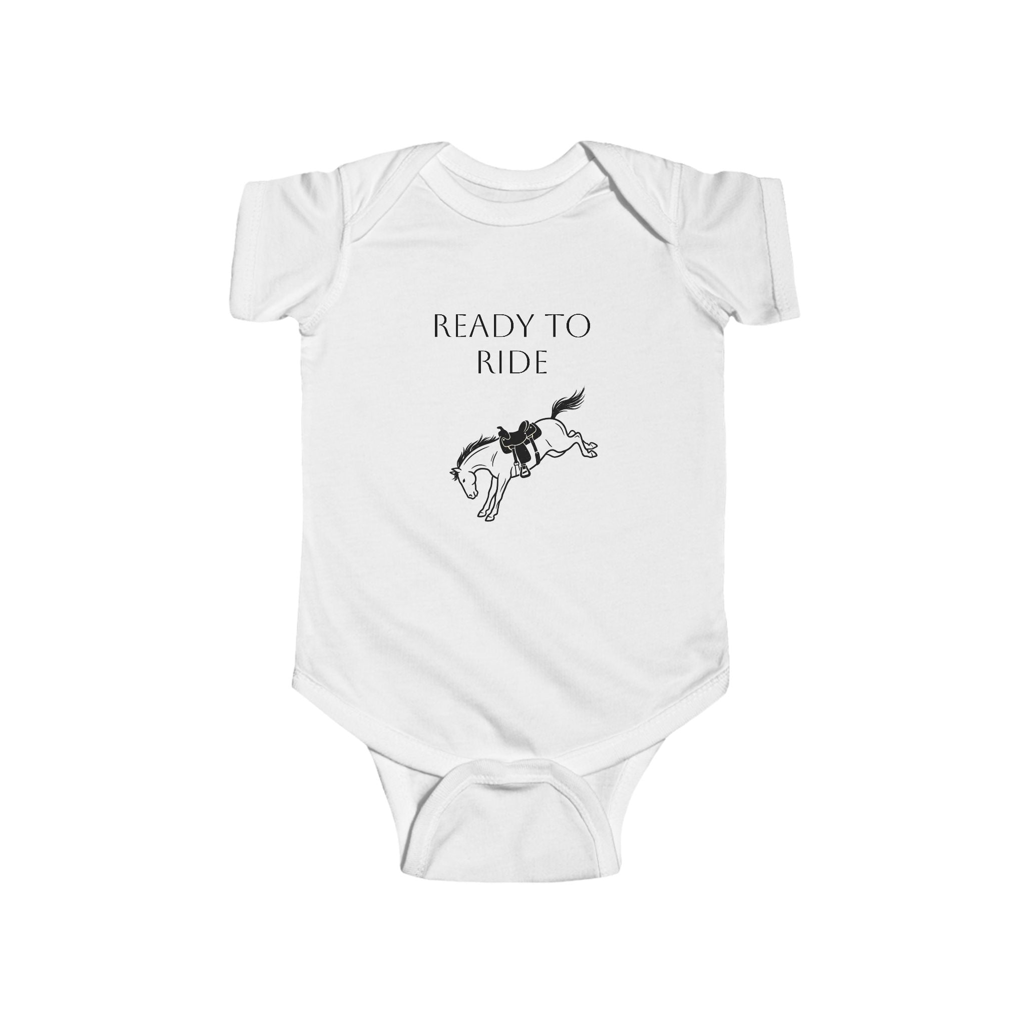 Infant Bodysuit "Ready to Ride" Rodeo Horse Baby Onesie