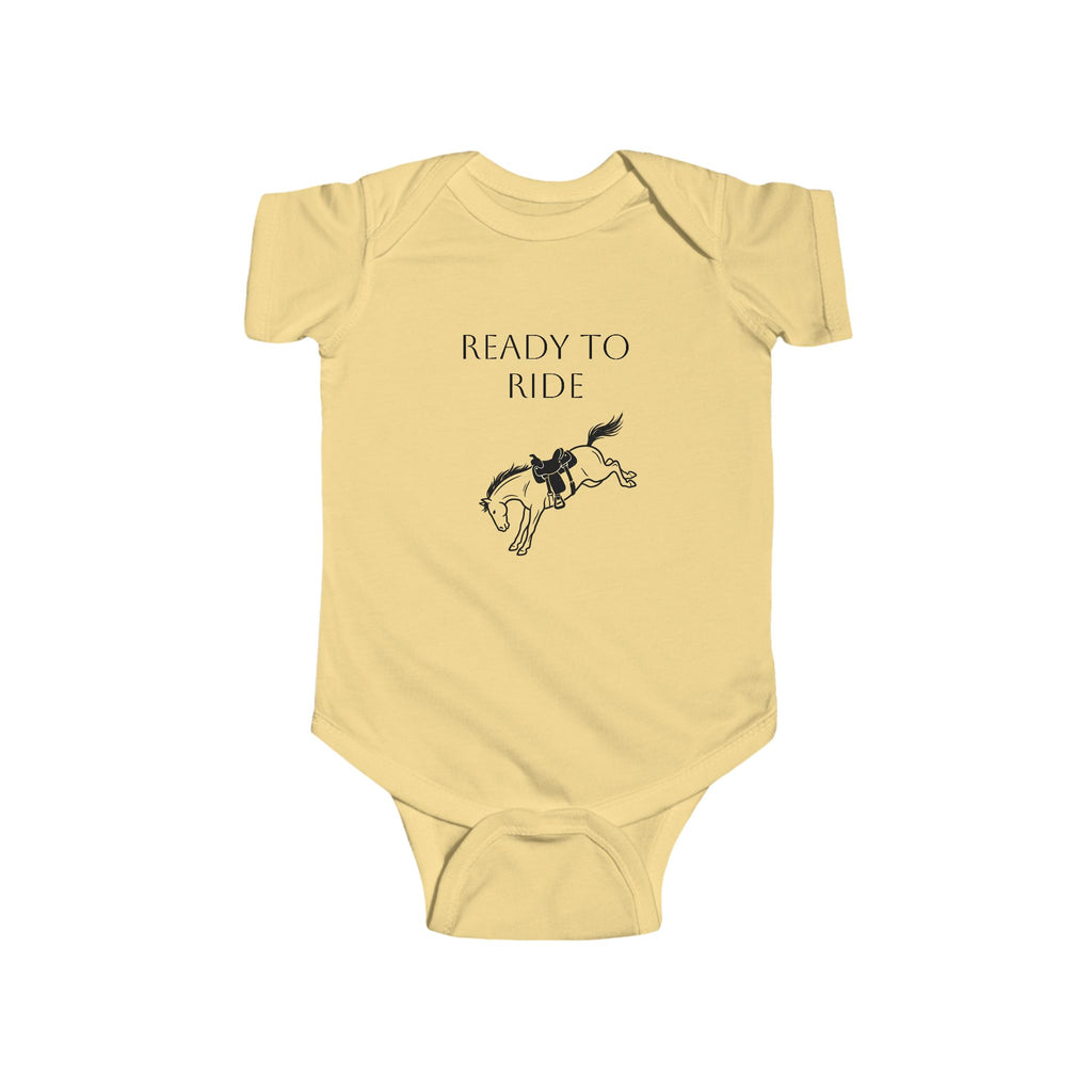 Infant Bodysuit "Ready to Ride" Rodeo Horse Baby Onesie