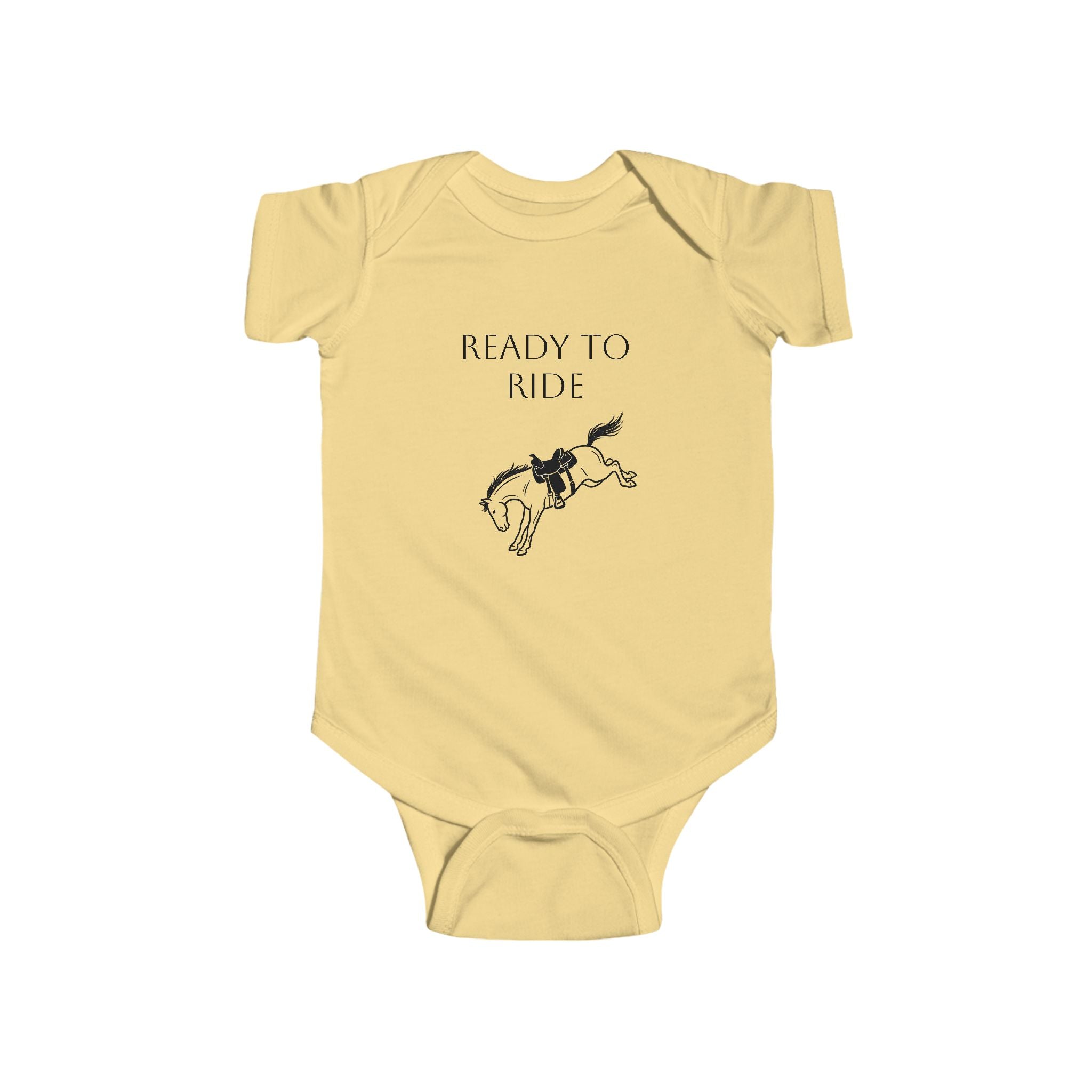 Infant Bodysuit "Ready to Ride" Rodeo Horse Baby Onesie
