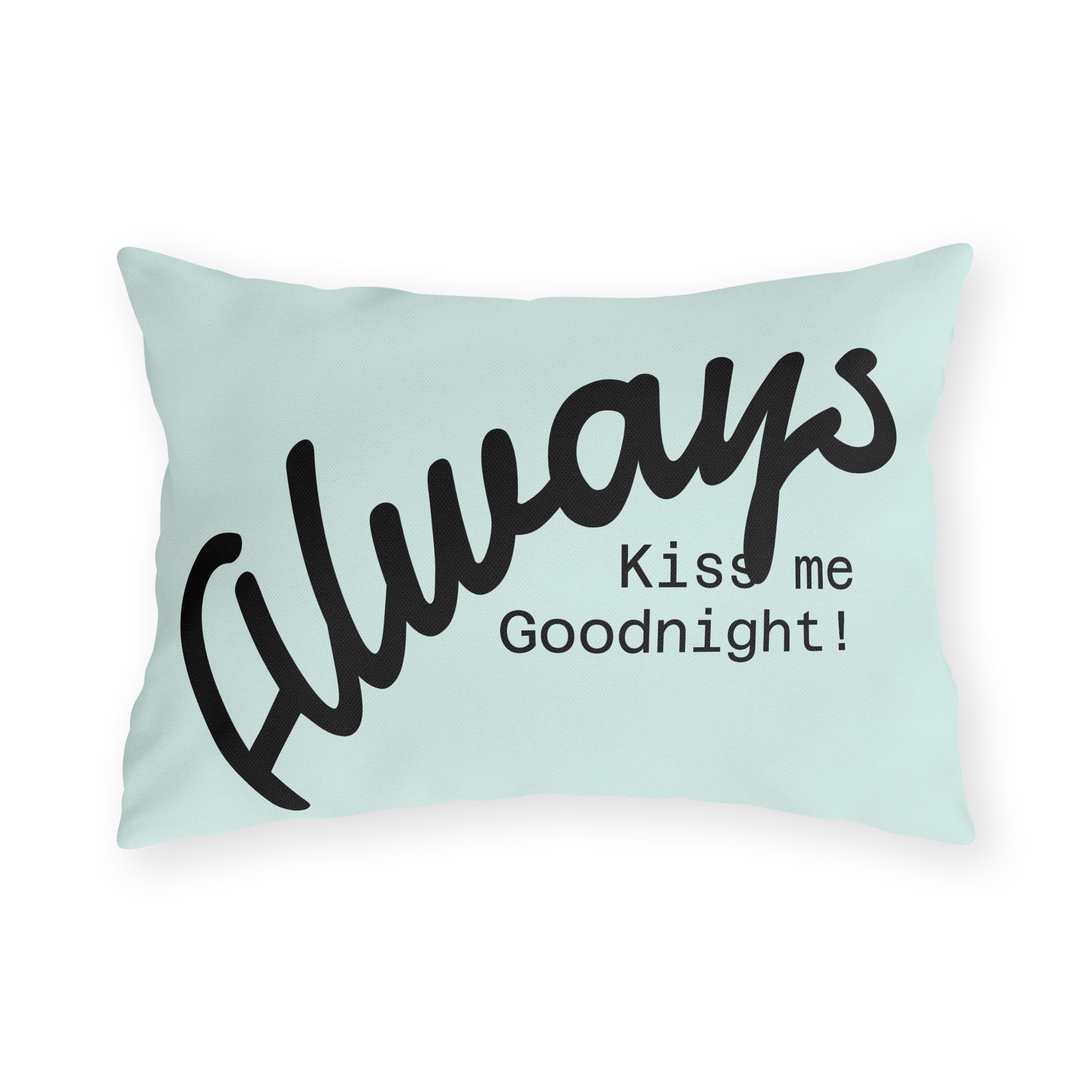 Outdoor Pillow — "Home Sweet Home" Monochrome Decorative Cushion for Porch & Patio