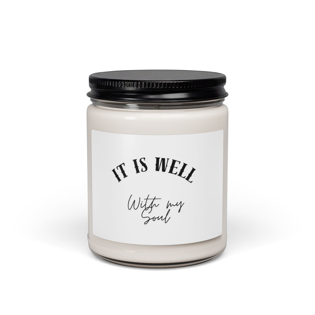 It Is Well Soy Candle — 9oz Scented Jar (With My Soul)