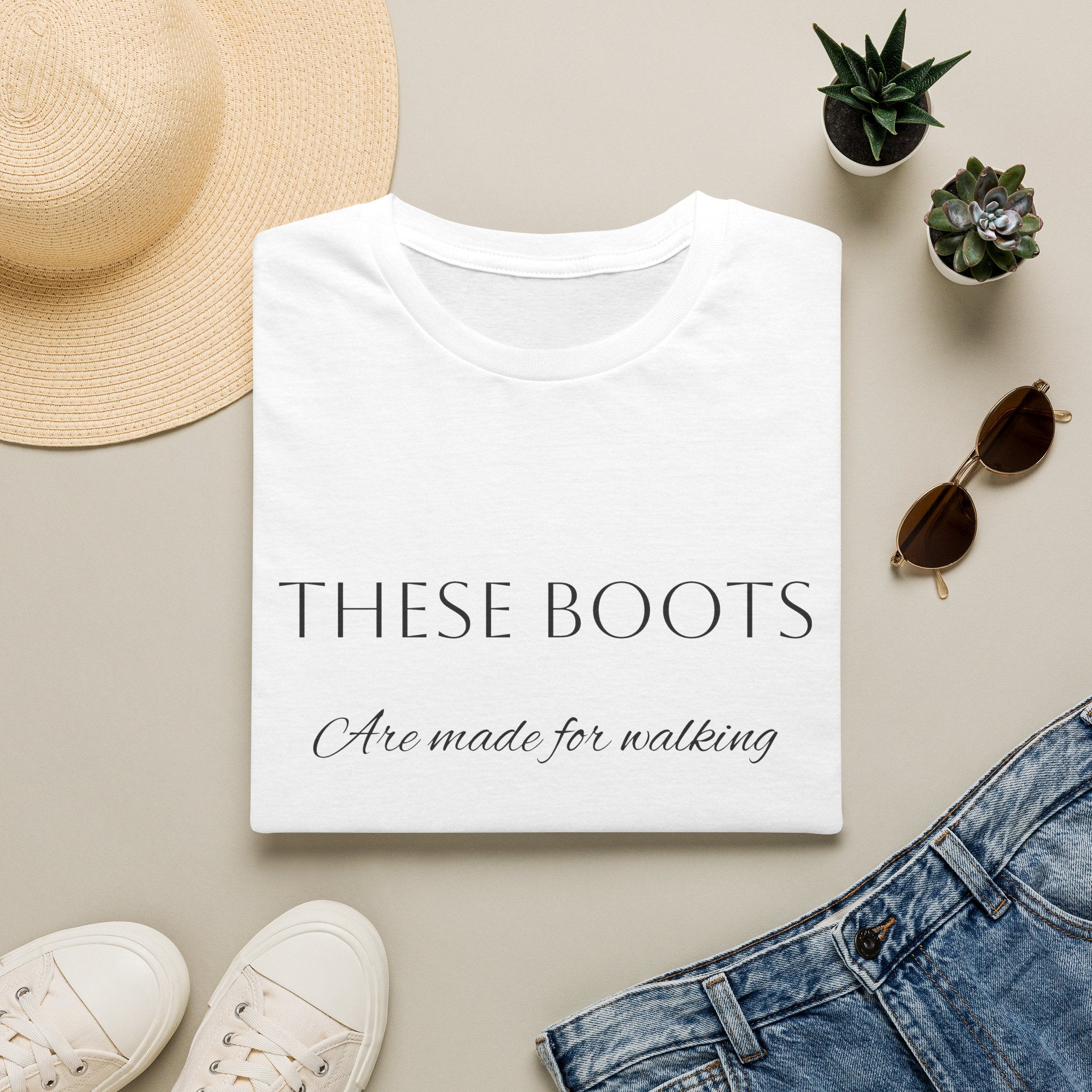 These Boots Are Made for Walking T-Shirt — Faith Cowboy Boot Graphic Tee