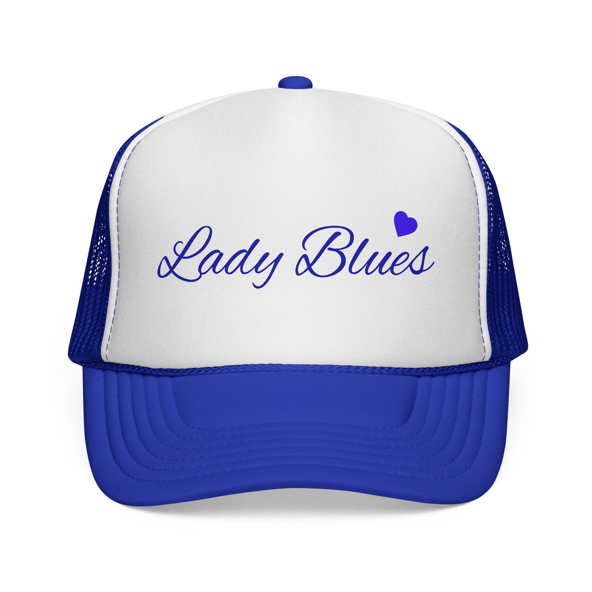"Lady Blues" Script Mesh Baseball Hat