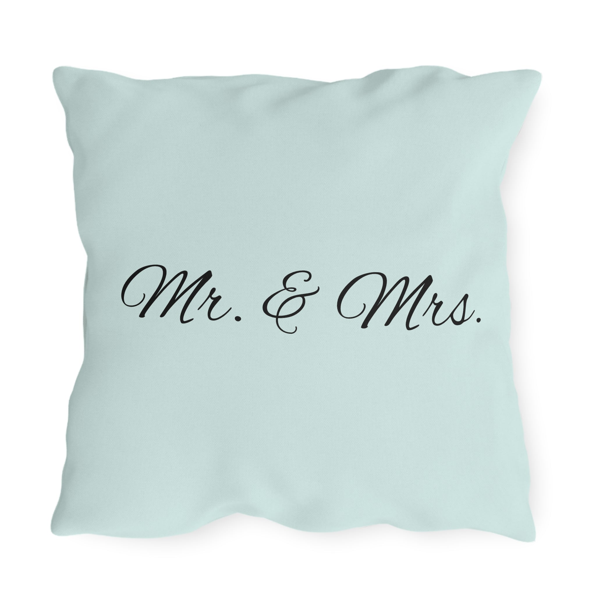 Outdoor Pillow — "Home Sweet Home" Monochrome Decorative Cushion for Porch & Patio