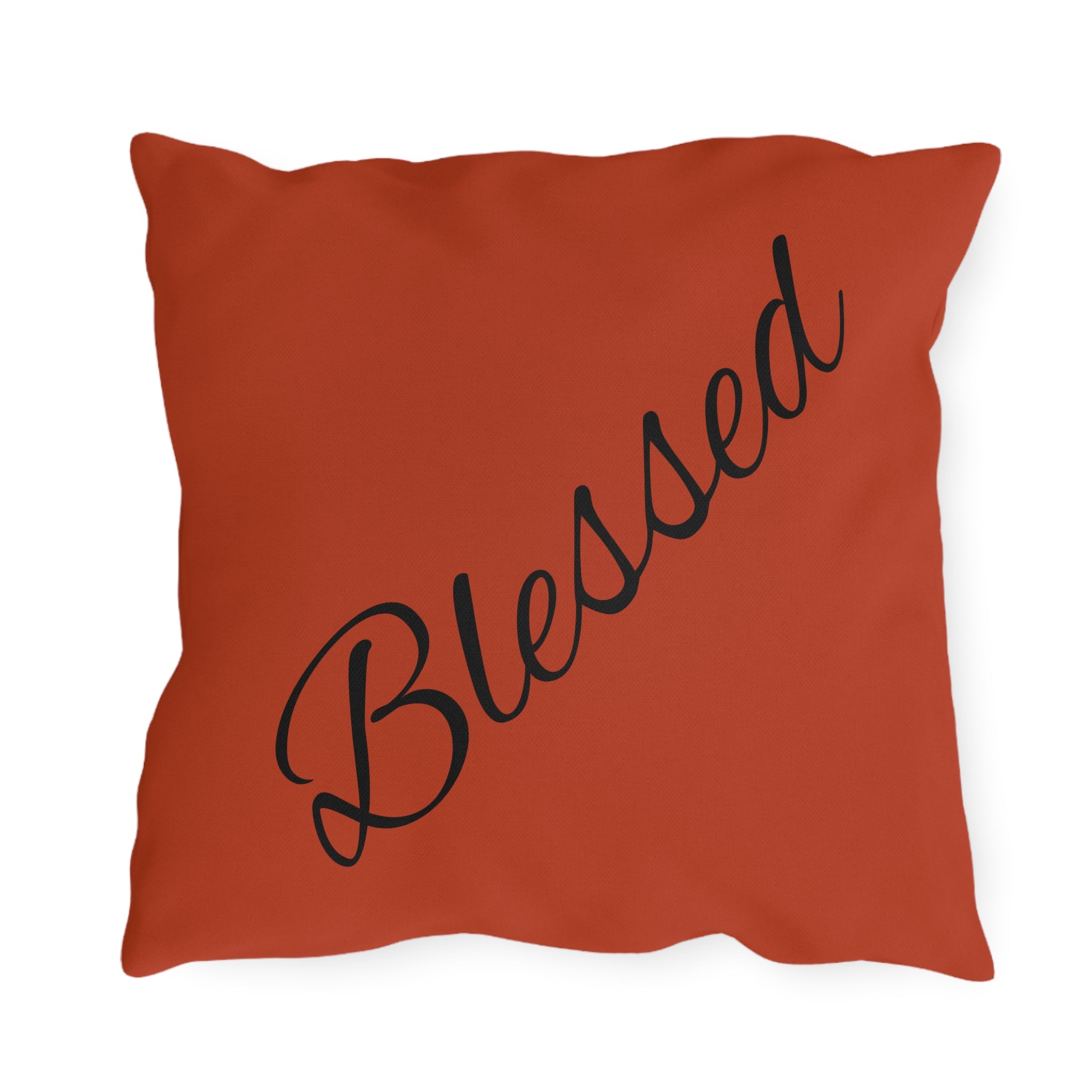 Outdoor Pillow — "Home Sweet Home" Monochrome Decorative Cushion for Porch & Patio