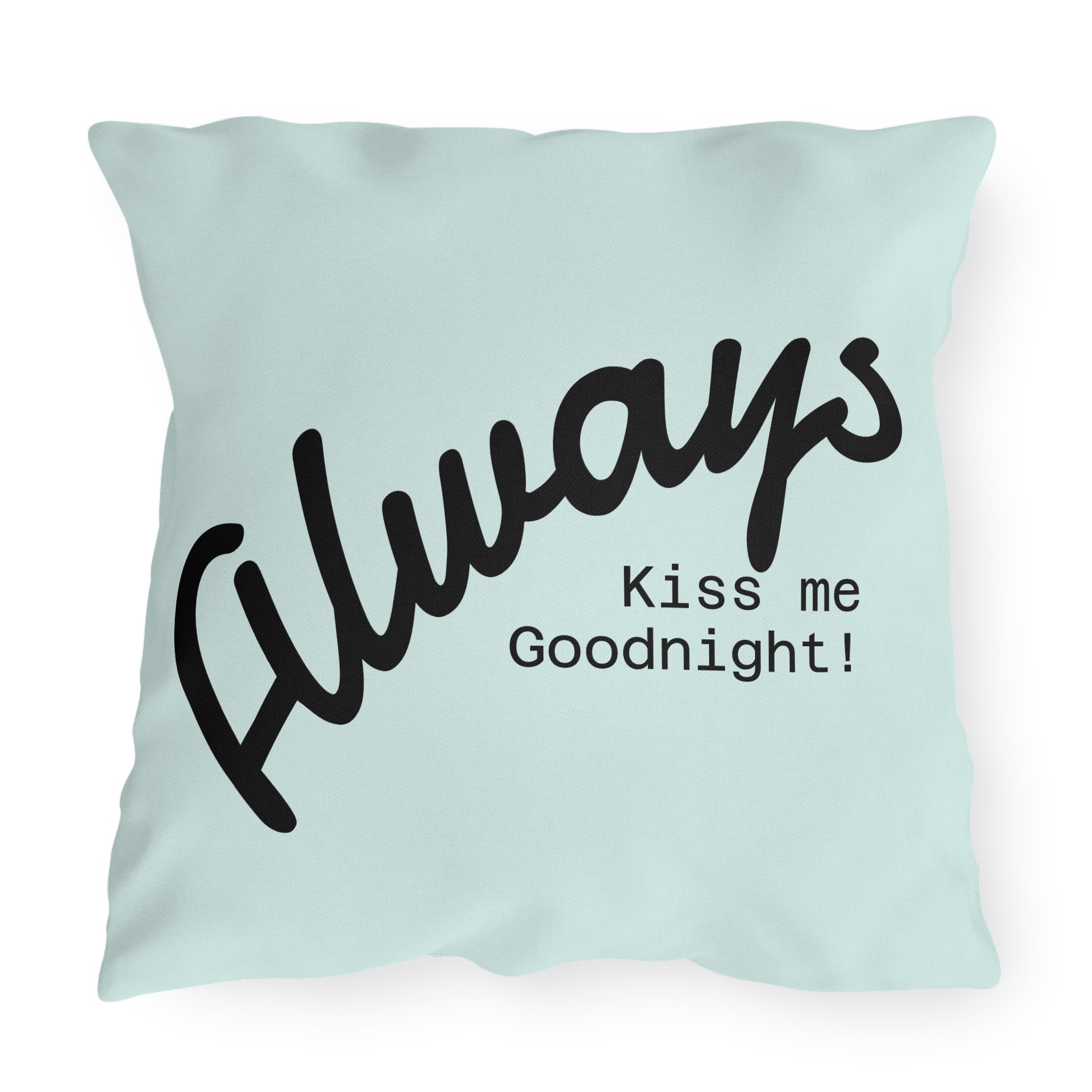 Outdoor Pillow — "Home Sweet Home" Monochrome Decorative Cushion for Porch & Patio