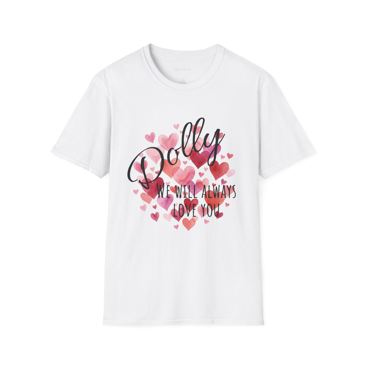 Dolly Pink Script T‑Shirt — 'Dolly' Cute Retro Graphic Top (We Will Always)