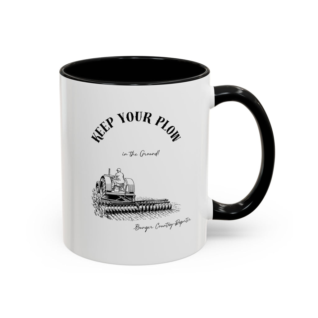 Keep Your Plow Coffee Mug — Vintage Tractor Farm Lover Accent Mug