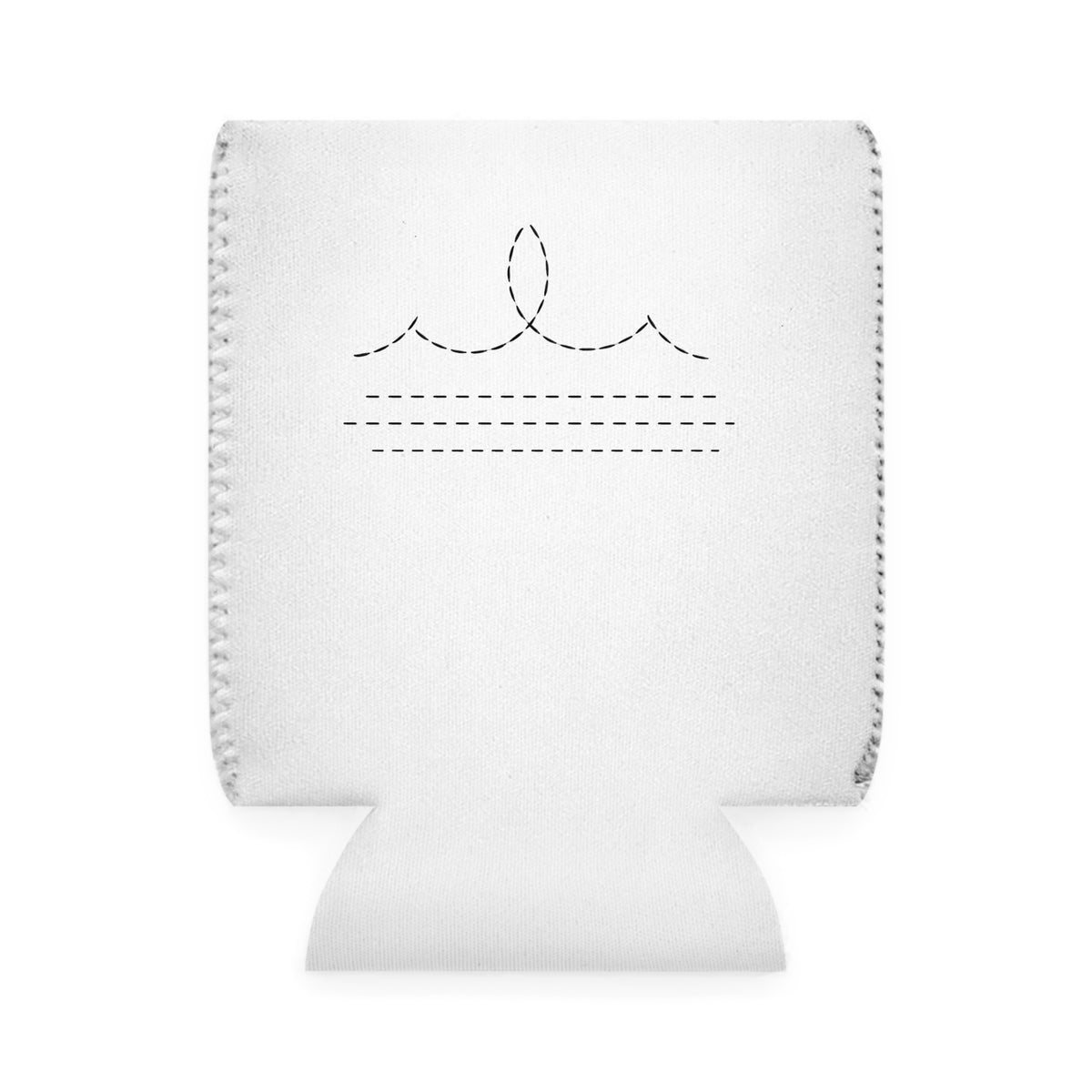 Can Cooler Sleeve - Minimal Wave Stitch Design Koozie
