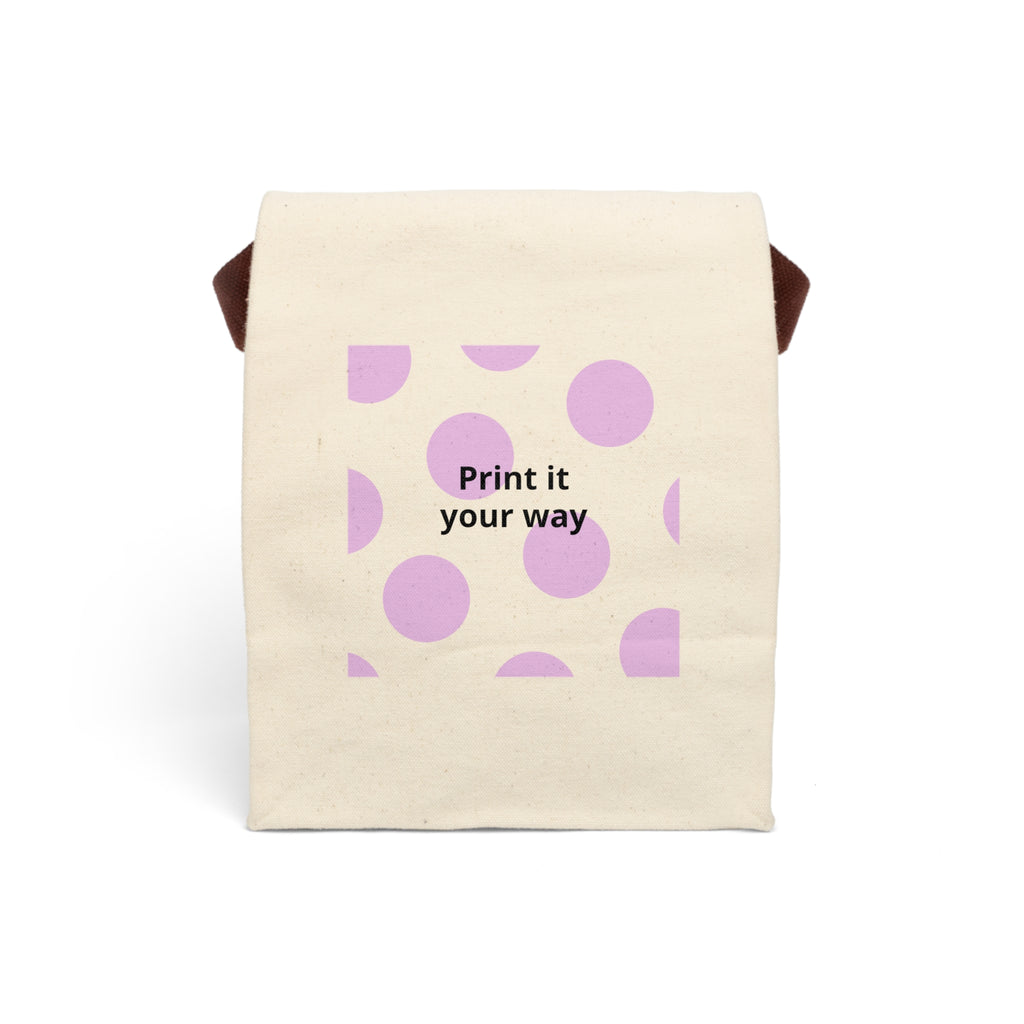 Copy of Canvas Lunch Bag — "Brown Baggin' It!" Reusable Insulated Lunch Tote with Strap