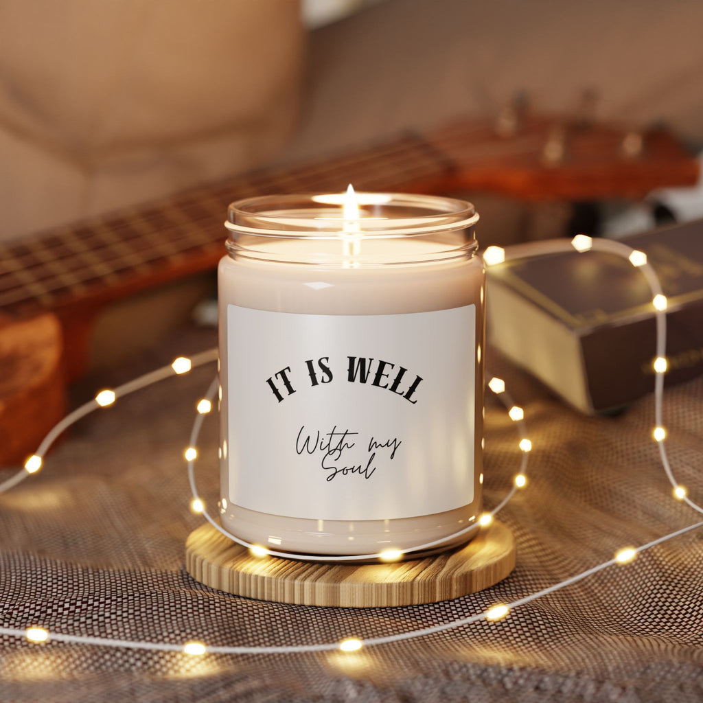 It Is Well Soy Candle — 9oz Scented Jar (With My Soul)