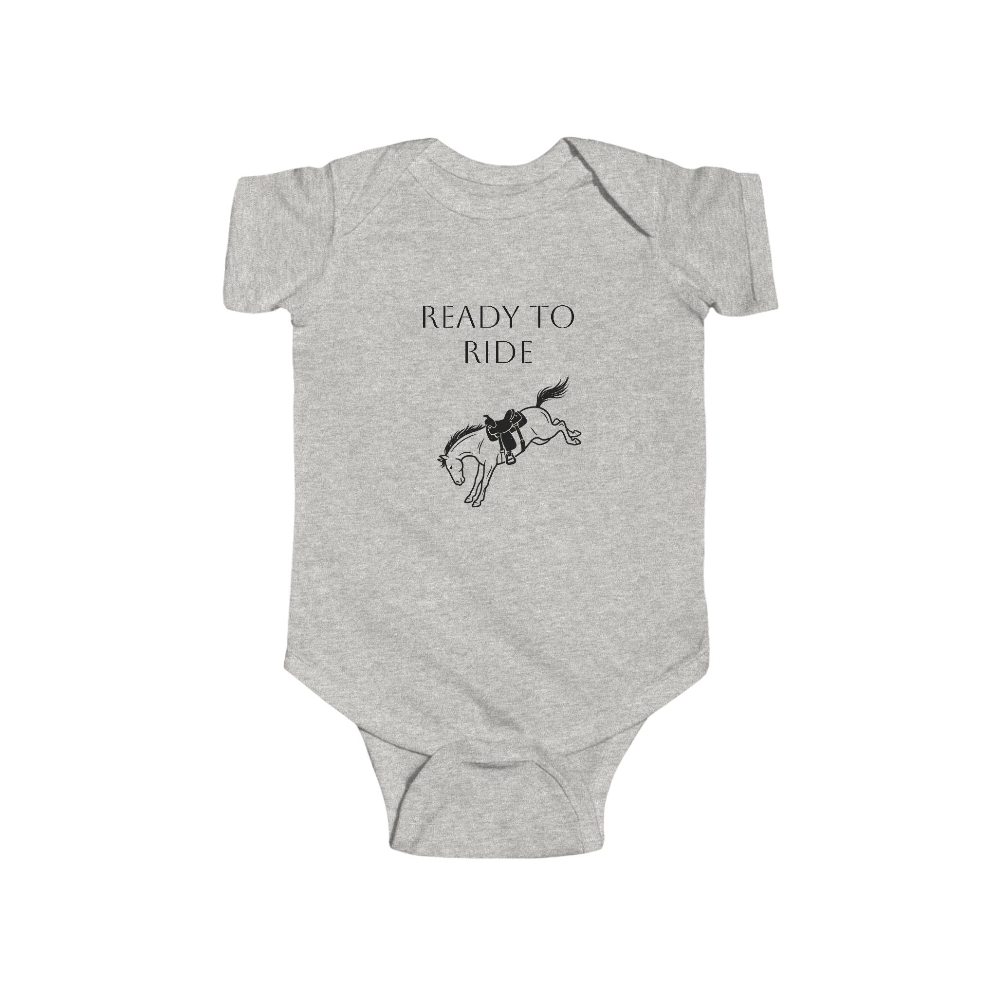 Infant Bodysuit "Ready to Ride" Rodeo Horse Baby Onesie