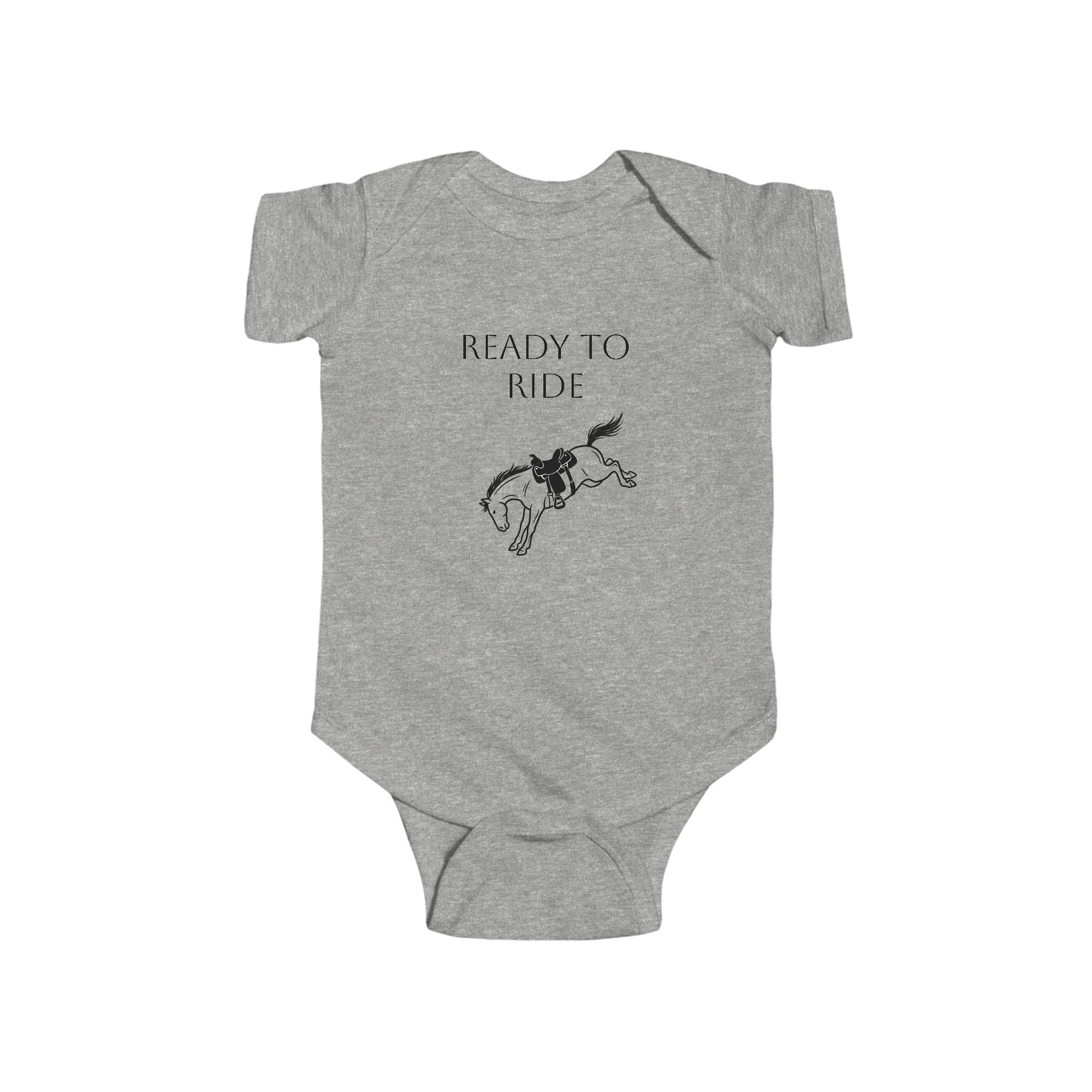 Infant Bodysuit "Ready to Ride" Rodeo Horse Baby Onesie