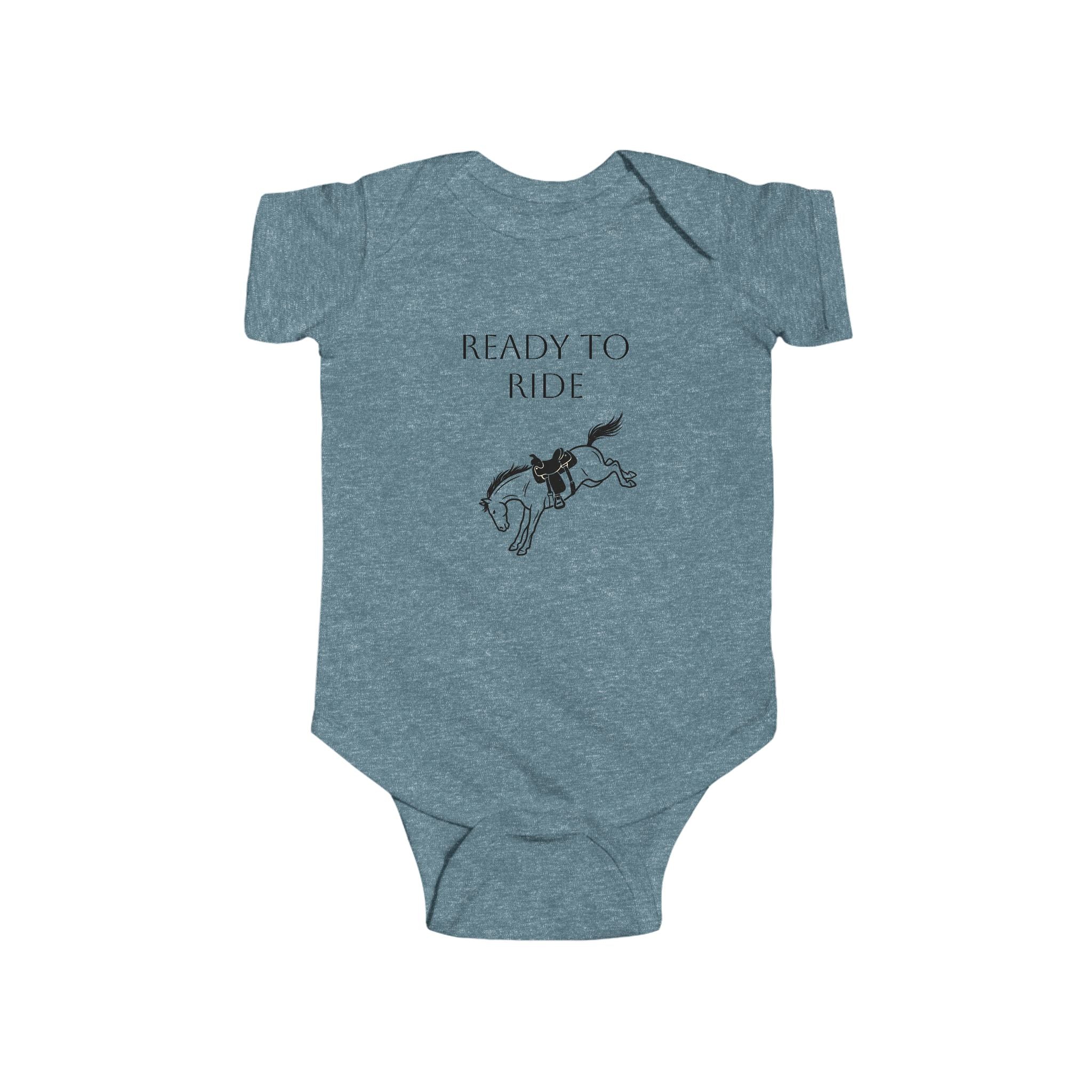 Infant Bodysuit "Ready to Ride" Rodeo Horse Baby Onesie