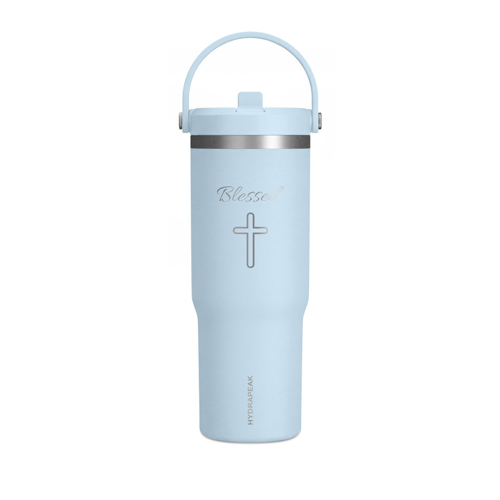 Blessed Cross 32oz Tumbler — Insulated Nomad Travel Cup