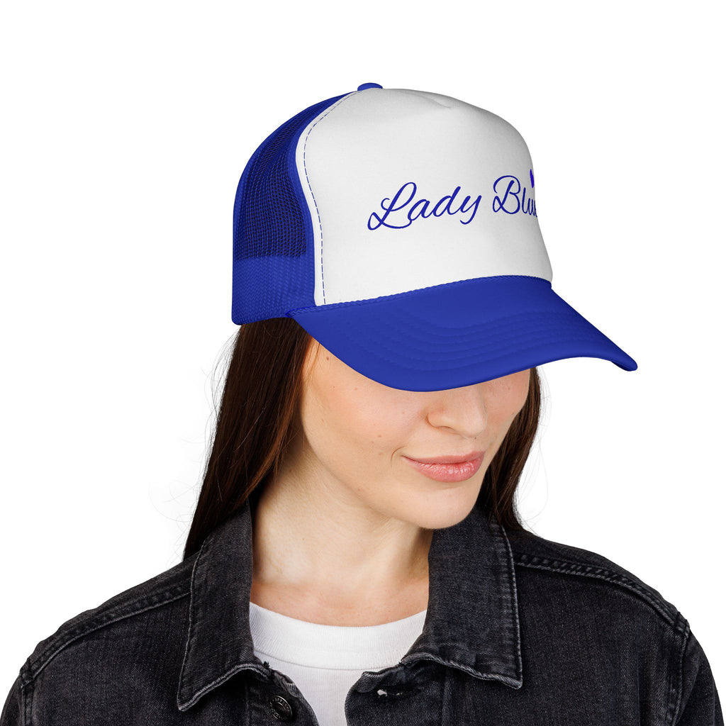 "Lady Blues" Script Mesh Baseball Hat