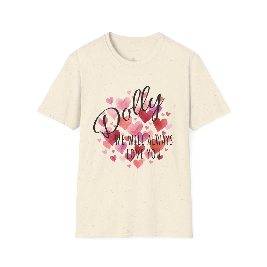 Dolly Pink Script T‑Shirt — 'Dolly' Cute Retro Graphic Top (We Will Always)