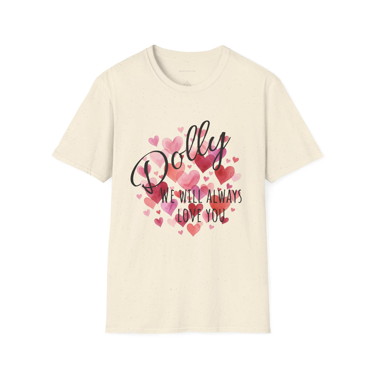 Dolly Pink Script T‑Shirt — 'Dolly' Cute Retro Graphic Top (We Will Always)