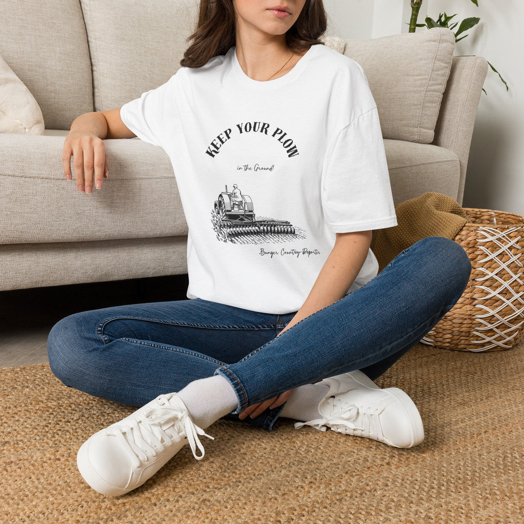 Keep Your Plow T-Shirt — Vintage Tractor Farming Tee