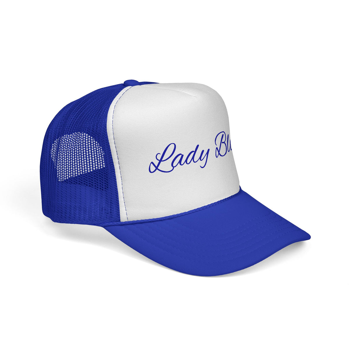 "Lady Blues" Script Mesh Baseball Hat