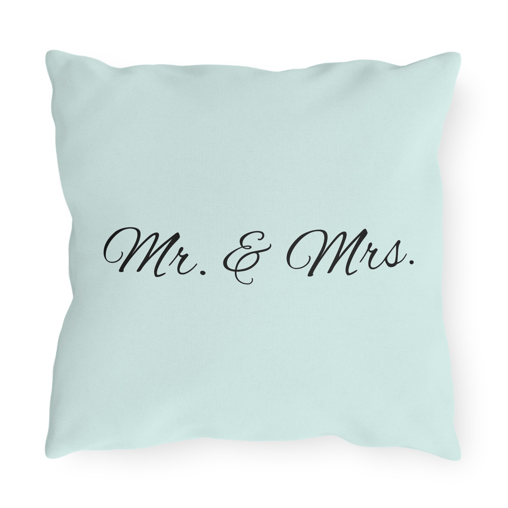 Outdoor Pillow — "Home Sweet Home" Monochrome Decorative Cushion for Porch & Patio