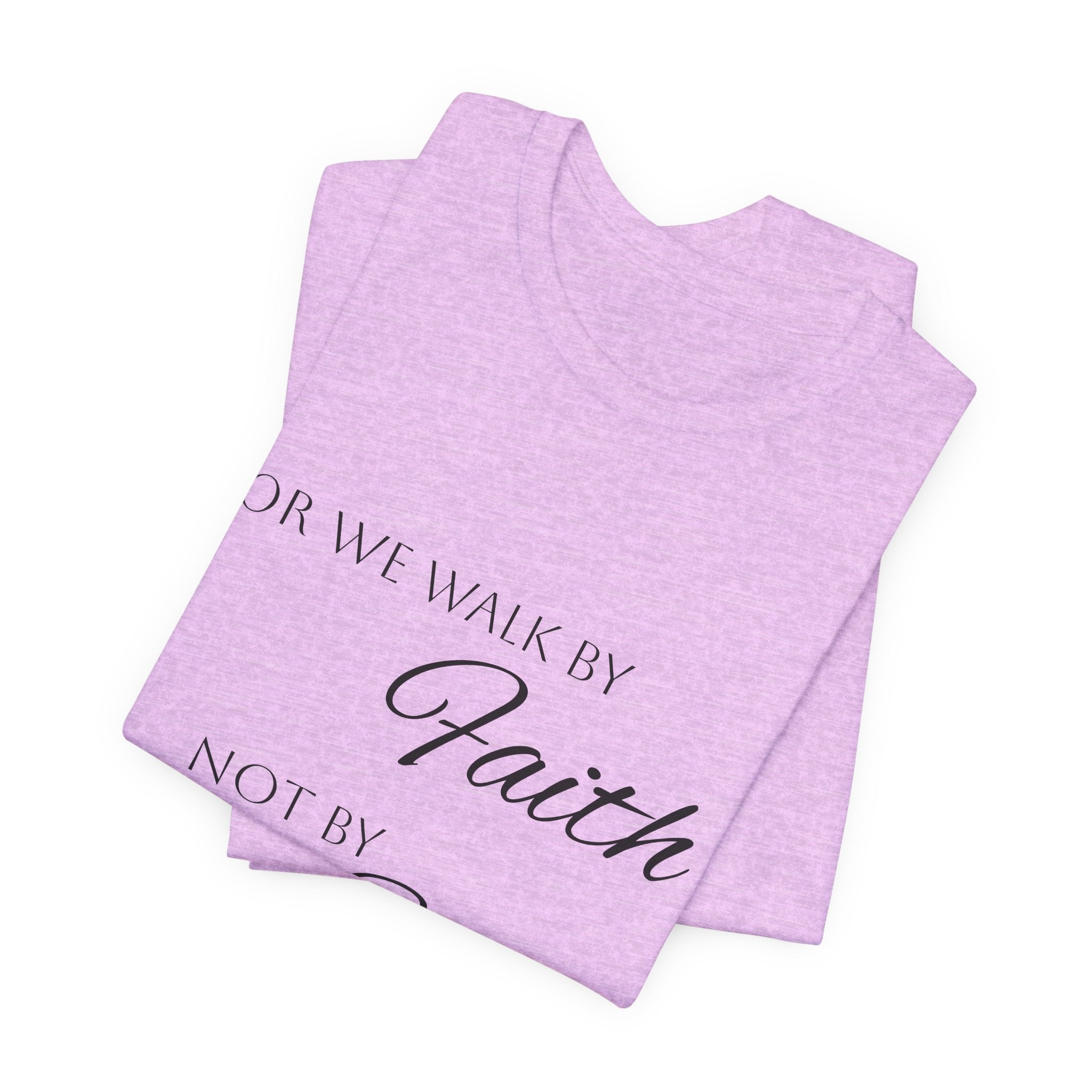 Faith Over Sight T-Shirt — 2 Corinthians 5:7 Inspirational Christian Tee