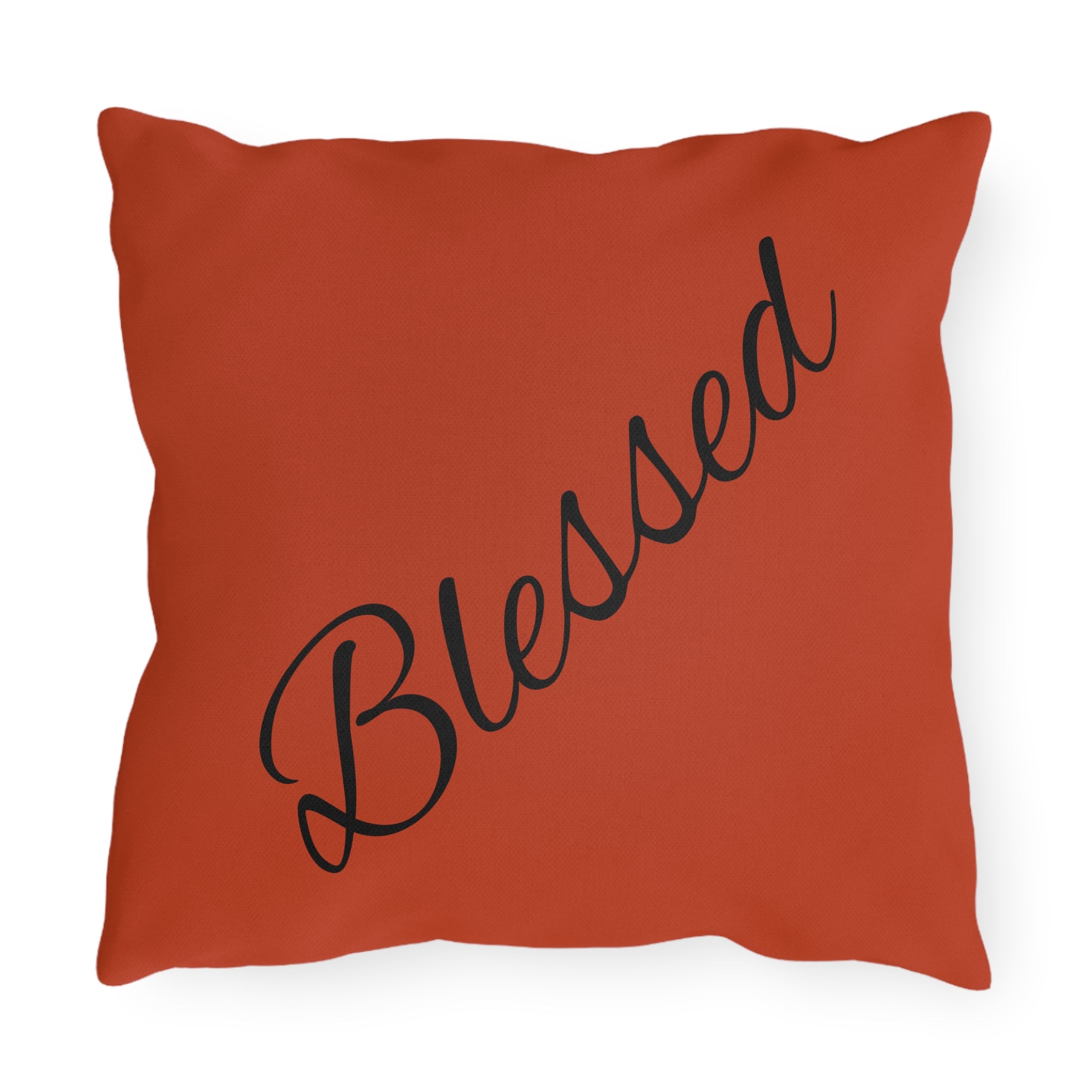 Outdoor Pillow — "Home Sweet Home" Monochrome Decorative Cushion for Porch & Patio