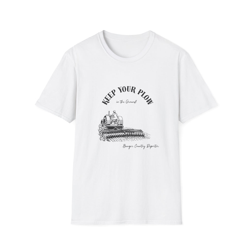 Keep Your Plow T-Shirt — Ladies Vintage Tractor Farming Tee