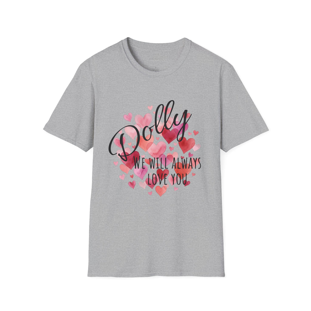 Dolly Pink Script T‑Shirt — 'Dolly' Cute Retro Graphic Top (We Will Always)